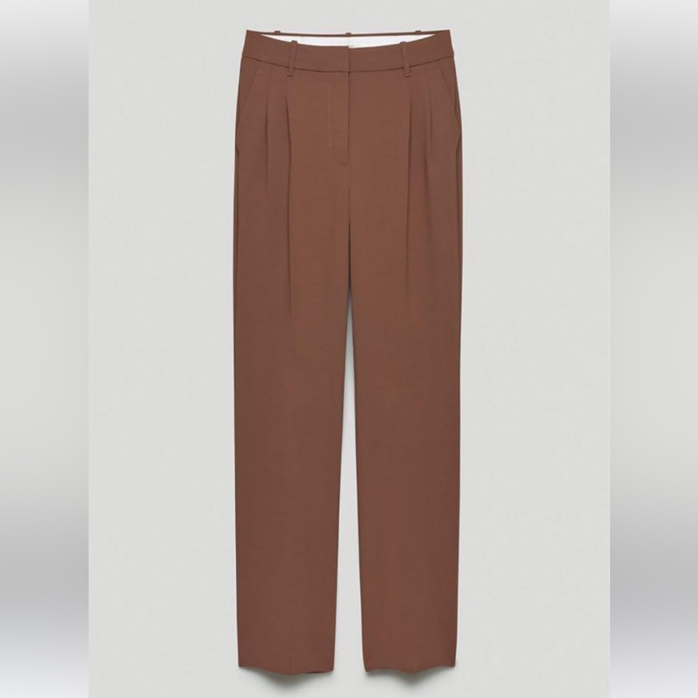 COPY - Aritzia effortless pants, size 12, caramelized walnut